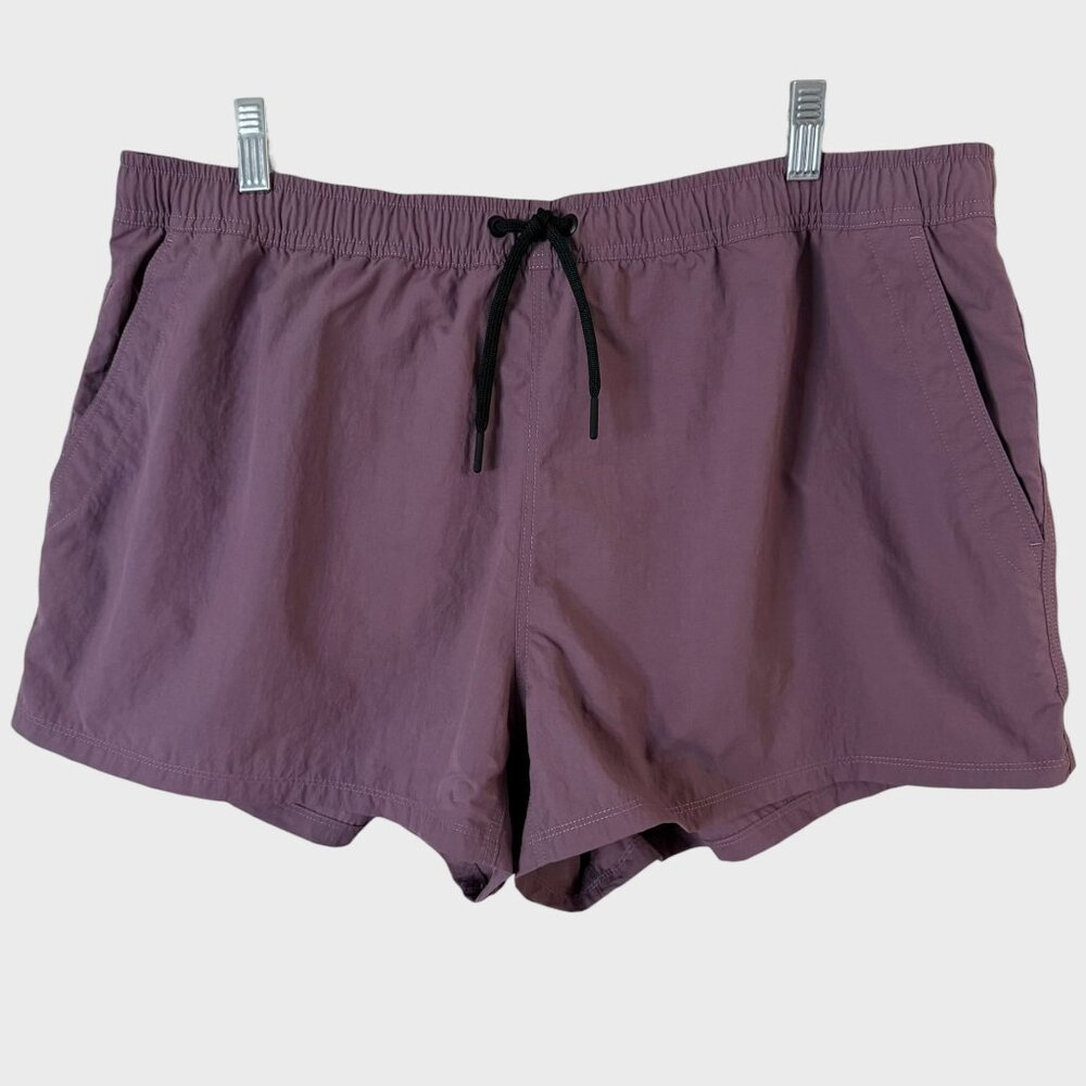 Mountain Hardwear Stryder Swim Short Purple Women's XL Hiking Outdoors Quick Dry